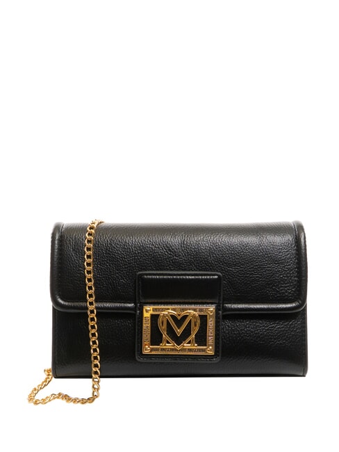 LOVE MOSCHINO SMART DAILY Clutch mit Kette Schwarz - Damentaschen