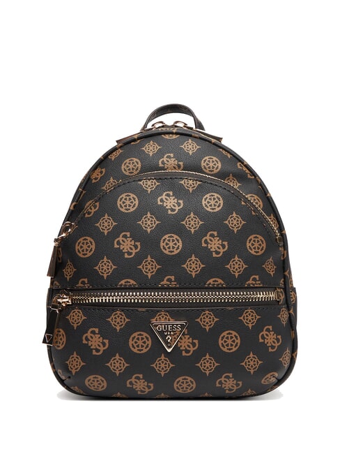 GUESS MANHATTAN 2 Kleiner Rucksack mit 4G-Pfingstrosen-Logo mochalog - Damentaschen