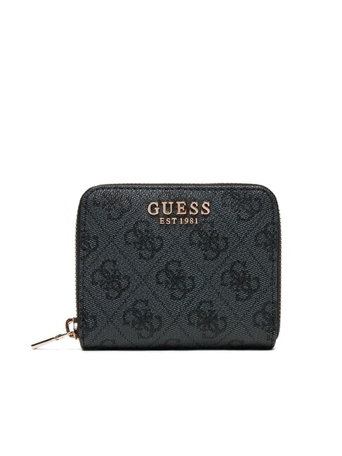 GUESS LAUREL 2 Kleine Geldbörse mit Rundum-Reißverschluss Kohle - Brieftaschen Damen
