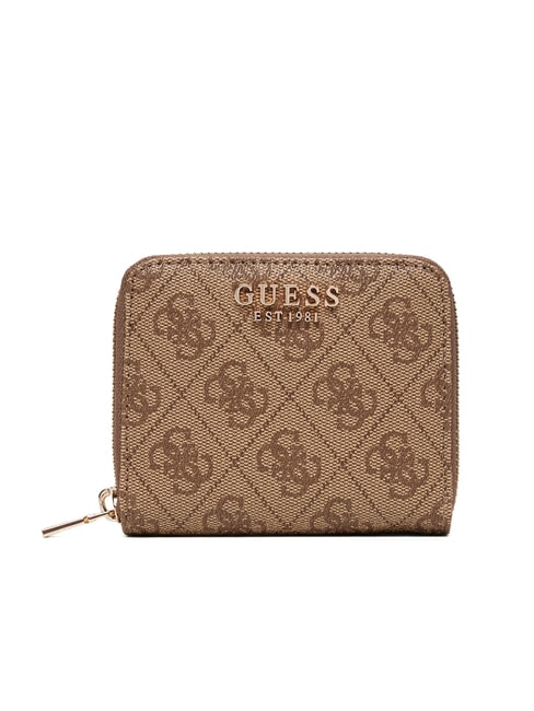 GUESS LAUREL 2 Kleine Geldbörse mit Rundum-Reißverschluss MILCH-LOGO - Brieftaschen Damen