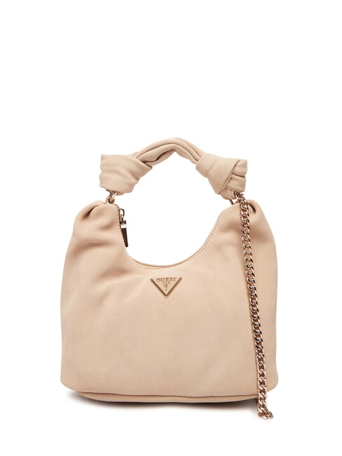GUESS ISOTTA Wildledertasche mit Kette einfach taupe - Damentaschen