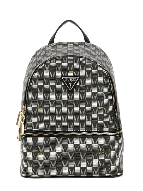 GUESS FOLLIE Rucksack mit Jet Set-Logo-Print schwarzes Logo - Damentaschen