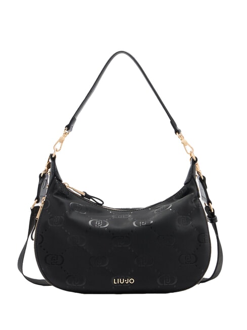 LIUJO KALISKA Mittelgroße Hobo-Tasche aus Nylon SCHWARZ - Damentaschen