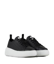 ARMANI EXCHANGE SUPER ACTION Lederturnschuhe mit Plateau - Damenschuhe