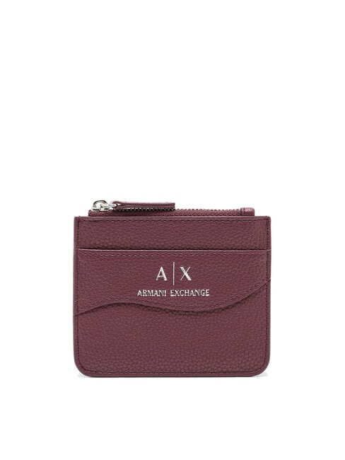 ARMANI EXCHANGE WAVE Kartenhalter mit Reißverschluss Rille - Brieftaschen Damen
