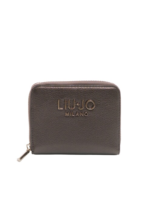 LIUJO CALIWEN Mittelgroße Brieftasche mit Rundum-Reißverschluss Anthrazit met. - Brieftaschen Damen