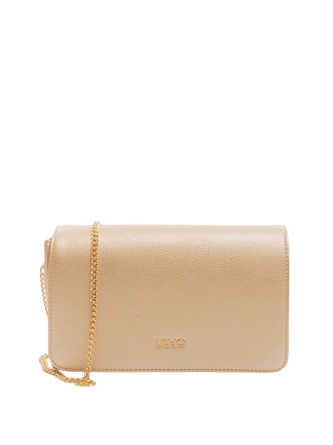 LIUJO CALIWEN Tasche mit Ketten-Schultergurt Hell Gold - Damentaschen