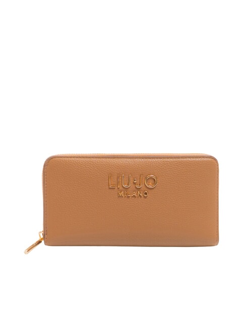 LIUJO CALIWEN Große Geldbörse mit Rundum-Reißverschluss Wildleder- - Brieftaschen Damen