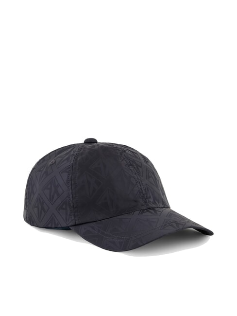 ARMANI EXCHANGE BASEBALL HAT Hut aus Satinstoff tiefes Marineblau - Mützen/Hüte