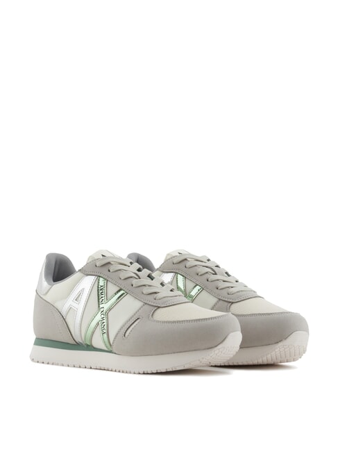 ARMANI EXCHANGE RIO Turnschuhe grau + d.frosty grün - Damenschuhe
