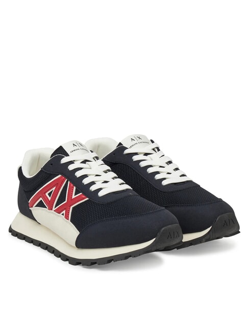 ARMANI EXCHANGE A|X Turnschuhe Dunkelblau + Kardinal - Herrenschuhe