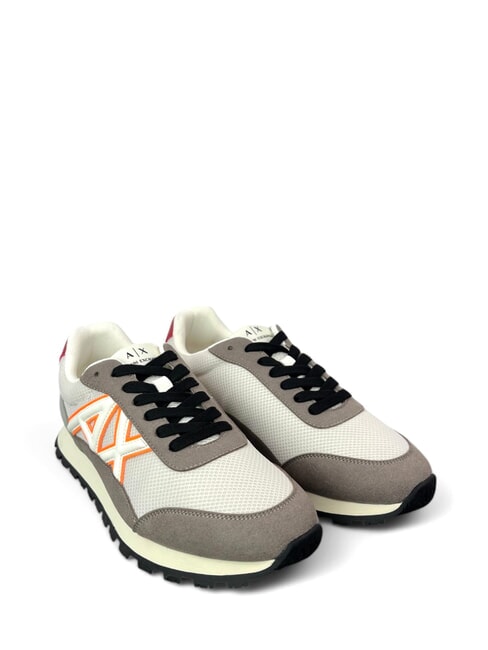 ARMANI EXCHANGE A|X Turnschuhe r.cash+off wht+or.fl - Herrenschuhe