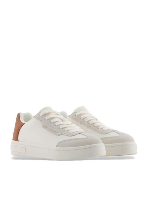 ARMANI EXCHANGE A|X Sneaker mit Kontrastdetail off white+caram.cafe - Damenschuhe