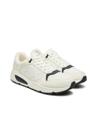 ARMANI EXCHANGE A|X Sneaker mit seitlichem Logo Off White + Jet Set - Herrenschuhe - 1