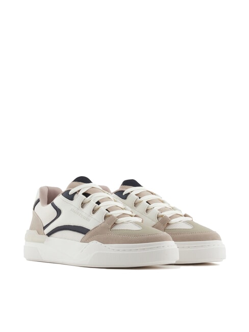 ARMANI EXCHANGE A|X Sneaker mit Wildlederdetails Plaza Taupe + Deep Nav - Herrenschuhe