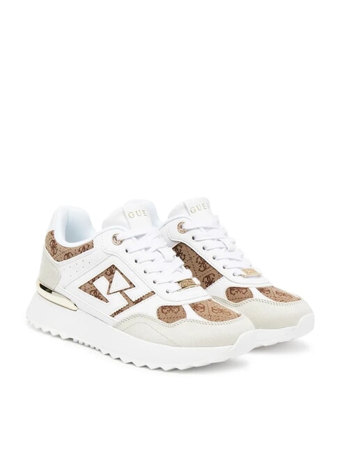 GUESS KORENZO 4G-Logo-Runner-Sneaker Beige / Braun - Damenschuhe