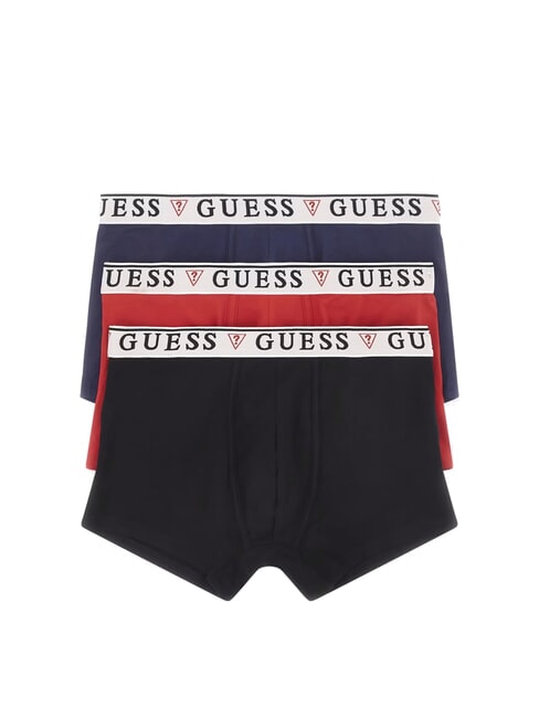 GUESS BRIAN HERO 3 Paar Boxershorts schwarz blau Kombination - Herrenslip