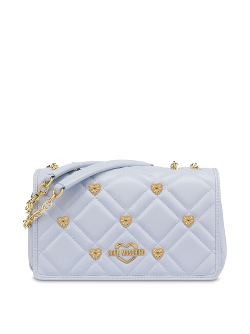 LOVE MOSCHINO SWEET STUDS Umhängetasche mit Kette Hellblau - Damentaschen