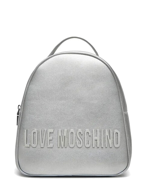 LOVE MOSCHINO LOGO LETTERING Rucksack Silber - Damentaschen