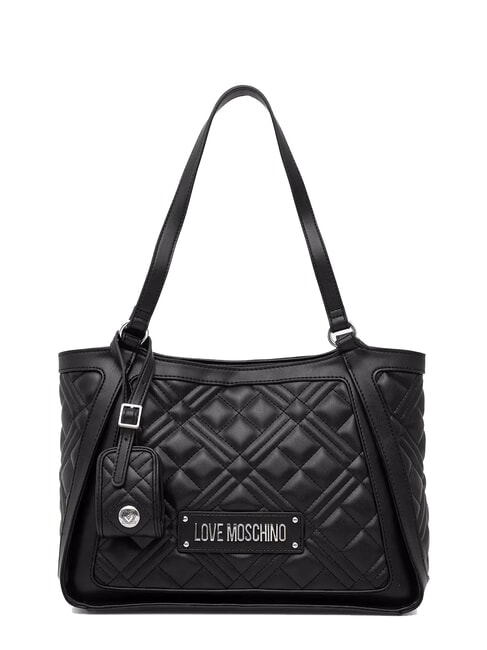 LOVE MOSCHINO QUILTED  Einkaufstasche Schwarz Schwarz - Damentaschen