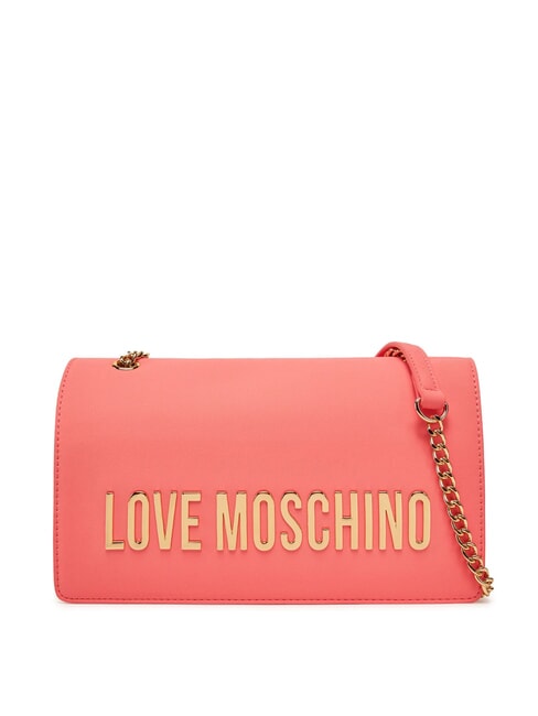 LOVE MOSCHINO LETTERING Schulter-/Umhängetasche Koralle - Damentaschen