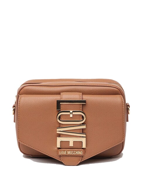 LOVE MOSCHINO VERTICAL LOGO Mini-Umhängetasche Kamel - Damentaschen