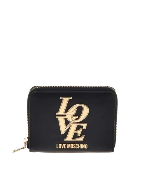 LOVE MOSCHINO LOVE Mini-Geldbörse mit Rundum-Reißverschluss Schwarz - Brieftaschen Damen