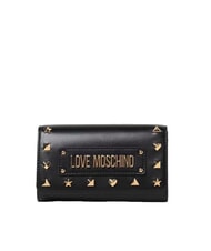 LOVE MOSCHINO AURA Große Geldbörse mit Nieten - Brieftaschen Damen