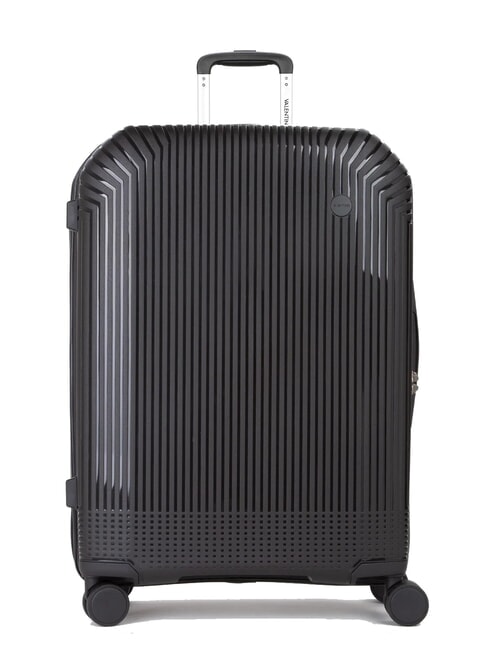 MARIO VALENTINO WOOD Mittelgroßer Trolley Schwarz - Harte Trolleys