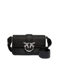 PINKO LOVE ONE SLOUCHY  Mini-Umhängetasche aus Leder - Damentaschen