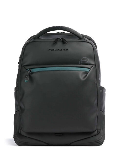 PIQUADRO CORNER SPECIALE GOMMATO  15,6" Laptop-Rucksack Schwarz - PC-Rucksäcke