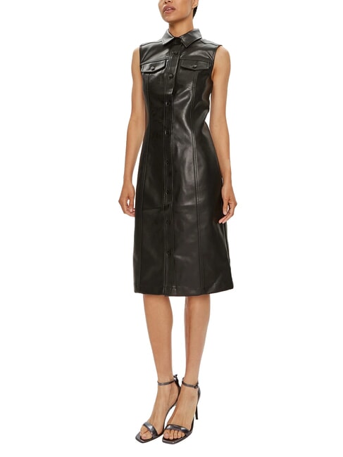 CALVIN KLEIN CK JEANS Knielanges ärmelloses Kleid ck schwarz - Damenkleider