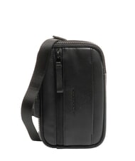 PIQUADRO CHARLIE Ledertasche Schwarz - Umh&auml;ngetaschen Herren - 1