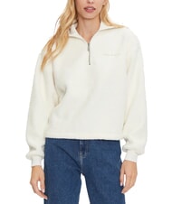 CALVIN KLEIN CK JEANS Teddy-Sweatshirt mit halbem Reißverschluss - Sweatshirts Damen