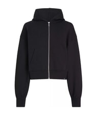 CALVIN KLEIN CK JEANS Kurzes Sweatshirt mit durchgehendem Reißverschluss und Kapuze - Sweatshirts Damen