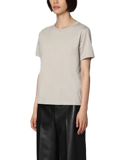 CALVIN KLEIN CK Kurzärmliges T-Shirt mit Rundhalsausschnitt Sandkiesel - T-Shirts und Tops für Damen