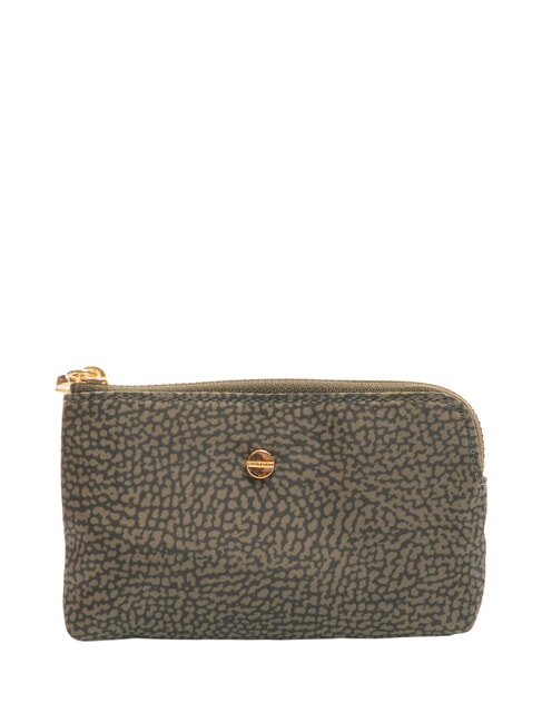 BORBONESE CLASSICA Münzetui mit Schlüsselring Lorbeer - Schlüsselanhänger und Schlüsseletuis