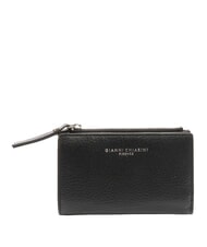 GIANNI CHIARINI GRANA DOLLARO  Kleine Lederbrieftasche Schwarz - Brieftaschen Damen - 1