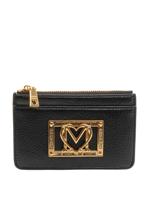 LOVE MOSCHINO LOCKED IN GOLD  Geldbörse Schwarz - Brieftaschen Damen