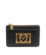 LOVE MOSCHINO LOCKED IN GOLD  Geldbörse Schwarz - Brieftaschen Damen - 1