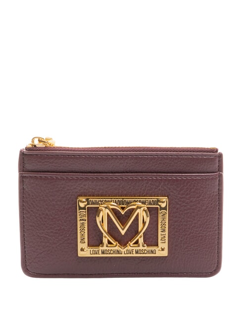 LOVE MOSCHINO LOCKED IN GOLD  Geldbörse Wein - Brieftaschen Damen