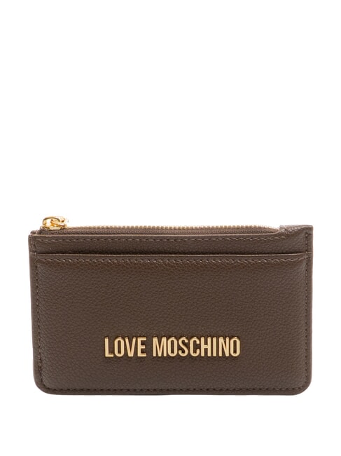 LOVE MOSCHINO JEWEL Flaches Kartenetui mit Reißverschluss Ich fürchte - Brieftaschen Damen