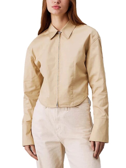 CALVIN KLEIN CK JEANS  blasses Khaki - Damenblusen