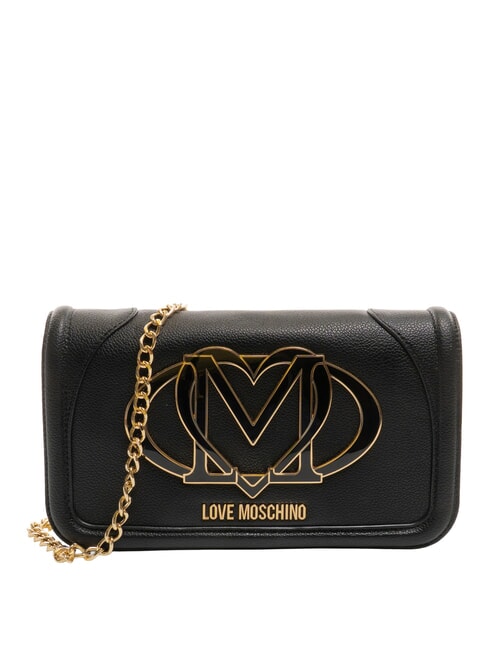 LOVE MOSCHINO LOGO Clutch mit Schultergurt Schwarz - Damentaschen