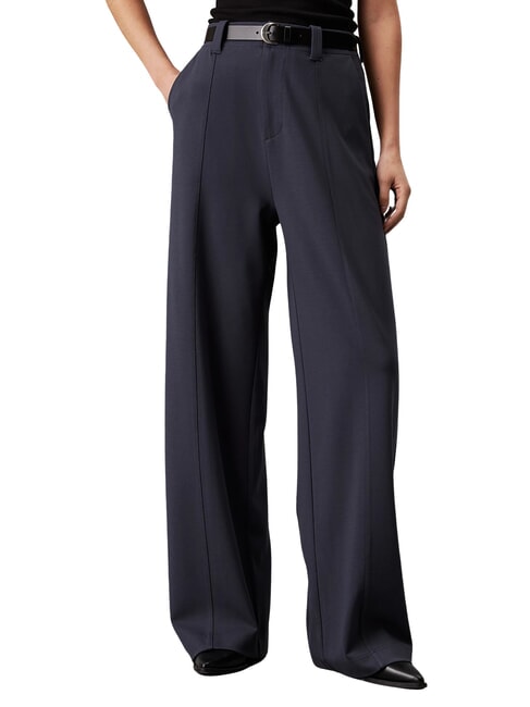 CALVIN KLEIN CK JEANS Jerseyhose mit weitem Bein Ebenholz - Damenhosen