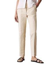 CALVIN KLEIN CK Chinos mit hoher Taille und geradem Bein - Damenhosen