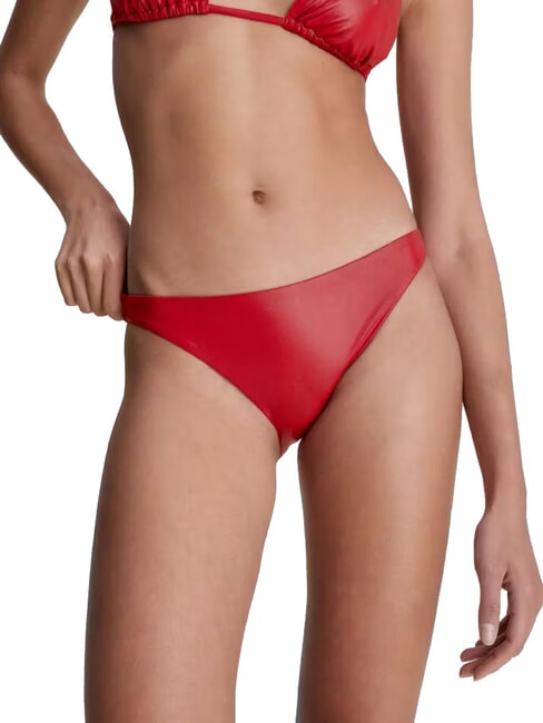 CALVIN KLEIN CK Bikini-Slip-Kostüm Obstgarten rot - Bademode für Damen