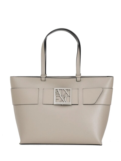 ARMANI EXCHANGE A|X BUCKLE Schultertasche Braunbarsch - Damentaschen