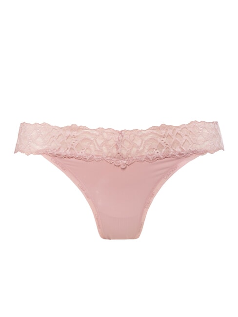 CALVIN KLEIN CK Mikrofaser-Slip mit Spitze gedämpft - Damenslip