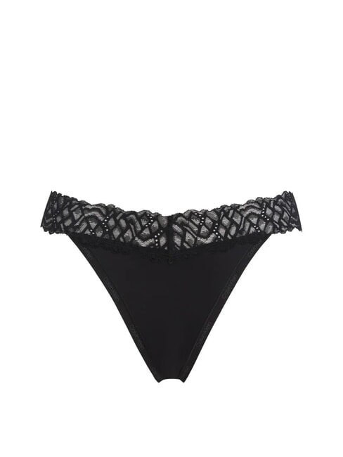 CALVIN KLEIN CK Mikrofaser-Slip mit Spitze Schwarz - Damenslip